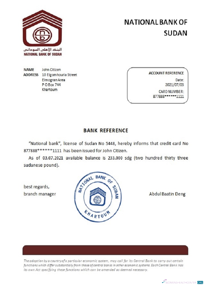 Download Sudan National Bank of Sudan reference Photoshop template